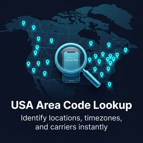 USA Area Code Lookup Visualization